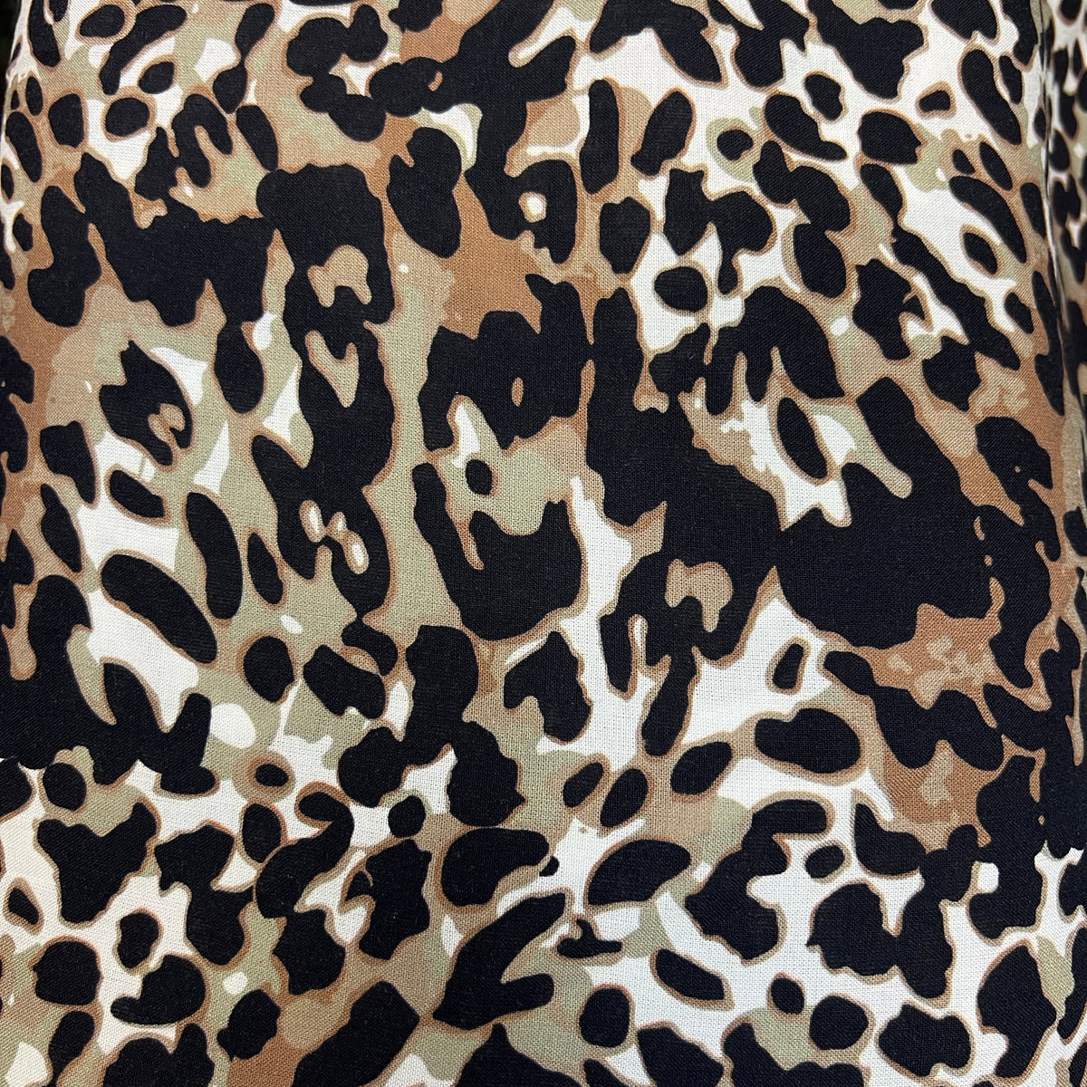 3 Metres Soft Cotton Viscose Fabric (58 Inches) - Multi Coloured Animal Print 1