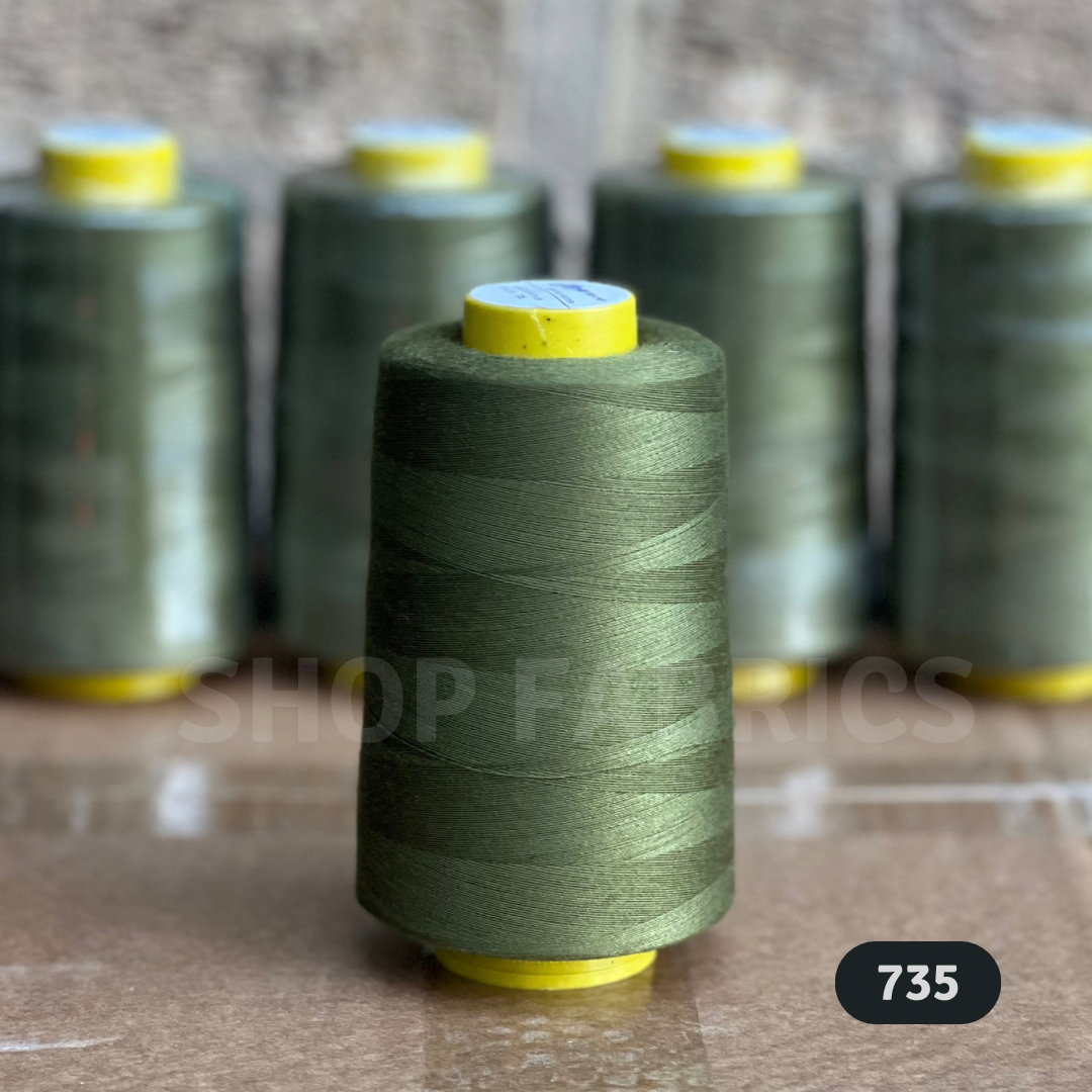 4 purple overlock thread cones 5000 yards 120s spun polyester colour 743