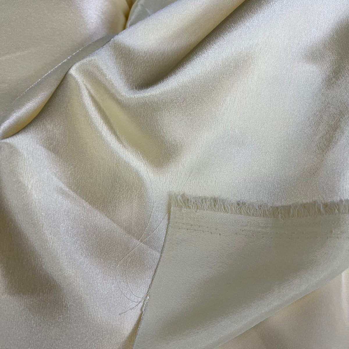 3 Metres Crepe Back Satin Fabric (58 Inches) - Plain Cream