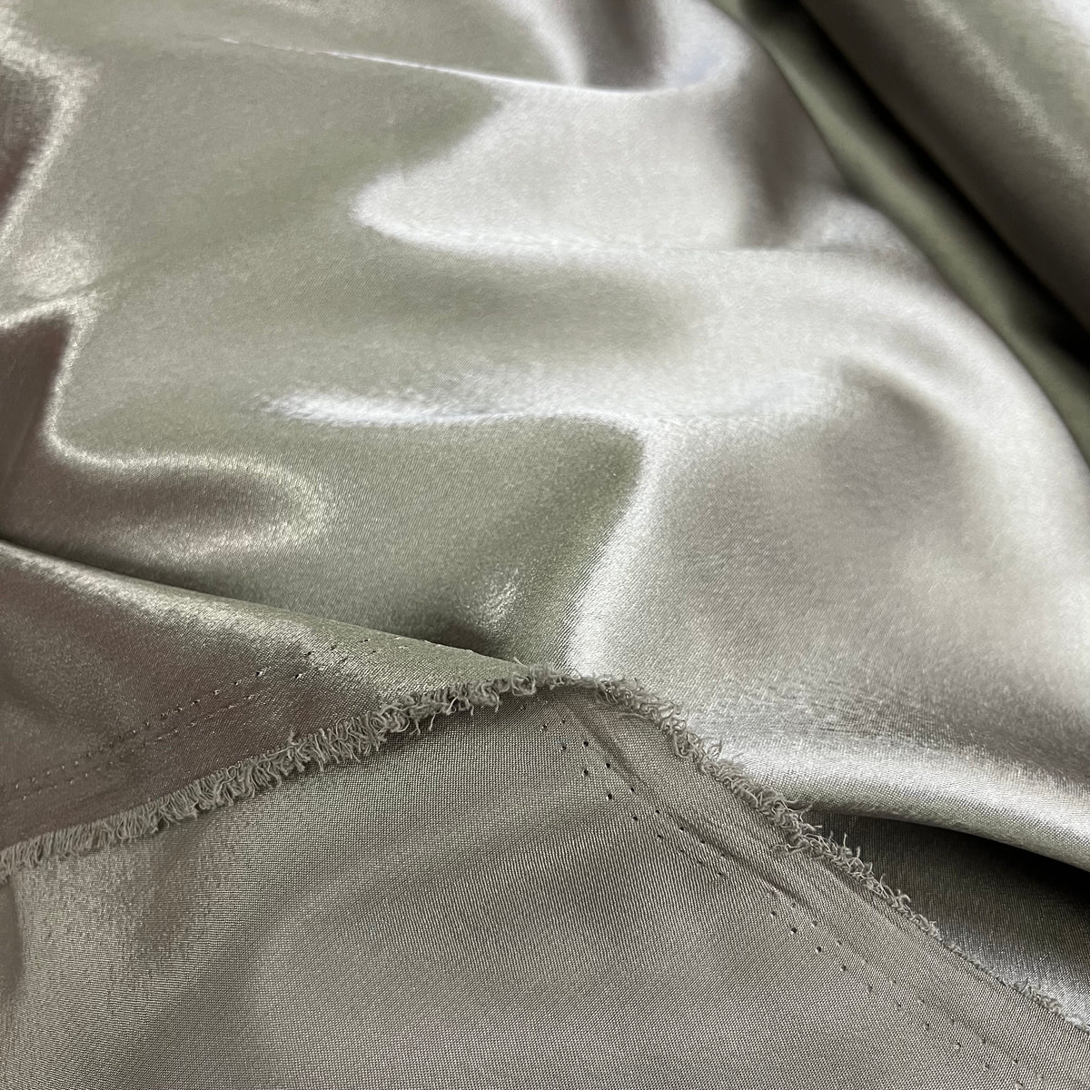 3 Metres Crepe Back Satin Fabric (58 Inches) - Plain Silver Grey