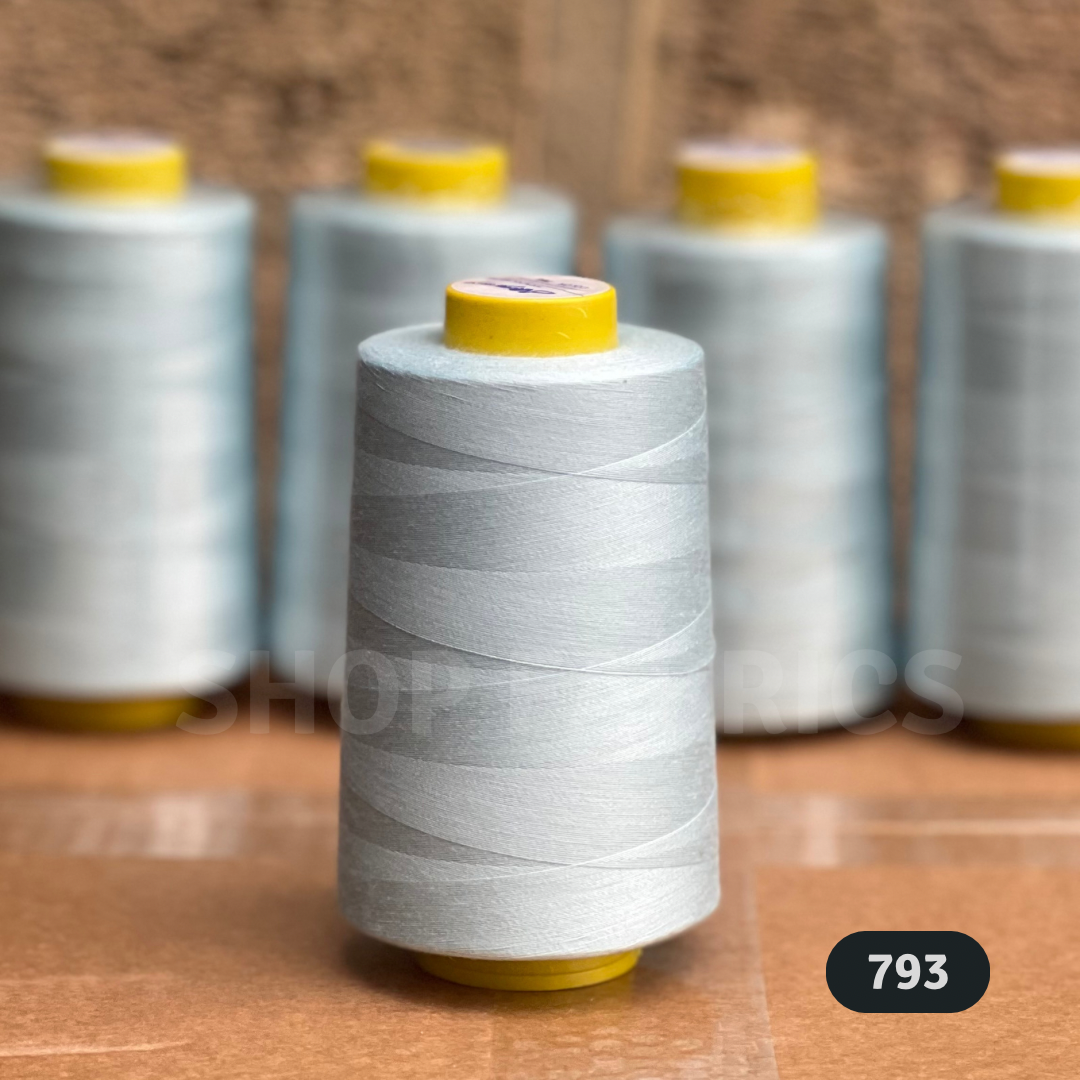 4 overlock thread cones 5000 yards 120s spun polyester colour 845