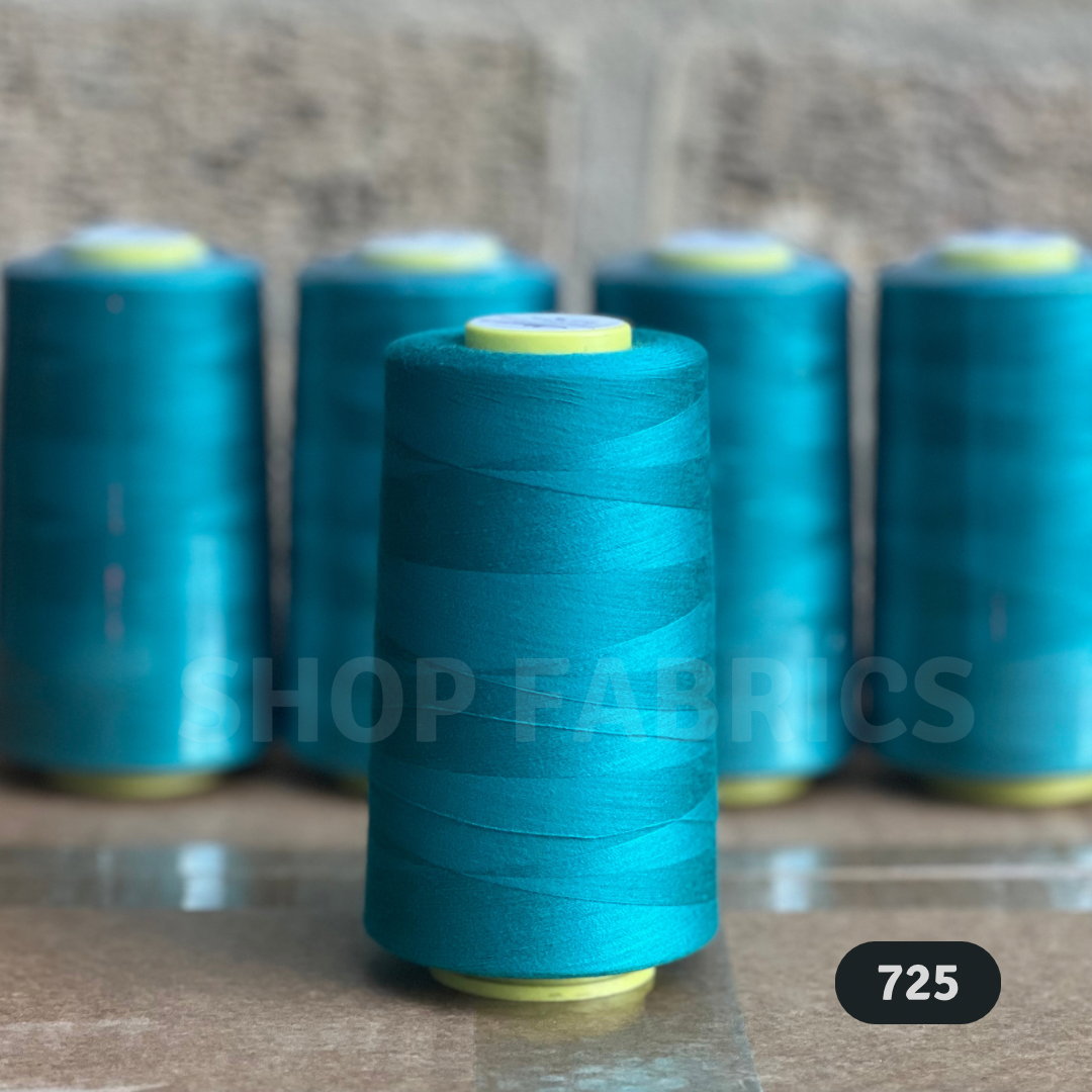 4 pink overlock thread cones 5000 yards 120s spun polyester colour 705