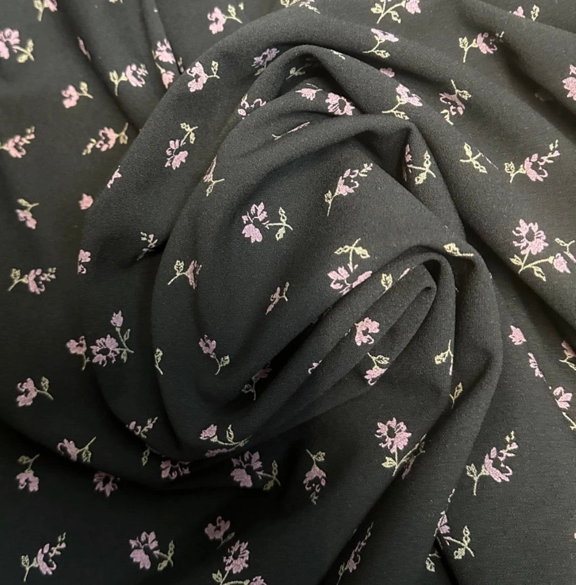 3 metres black ivory houndstooth scuba crepe jersey fabric 58 inches wide