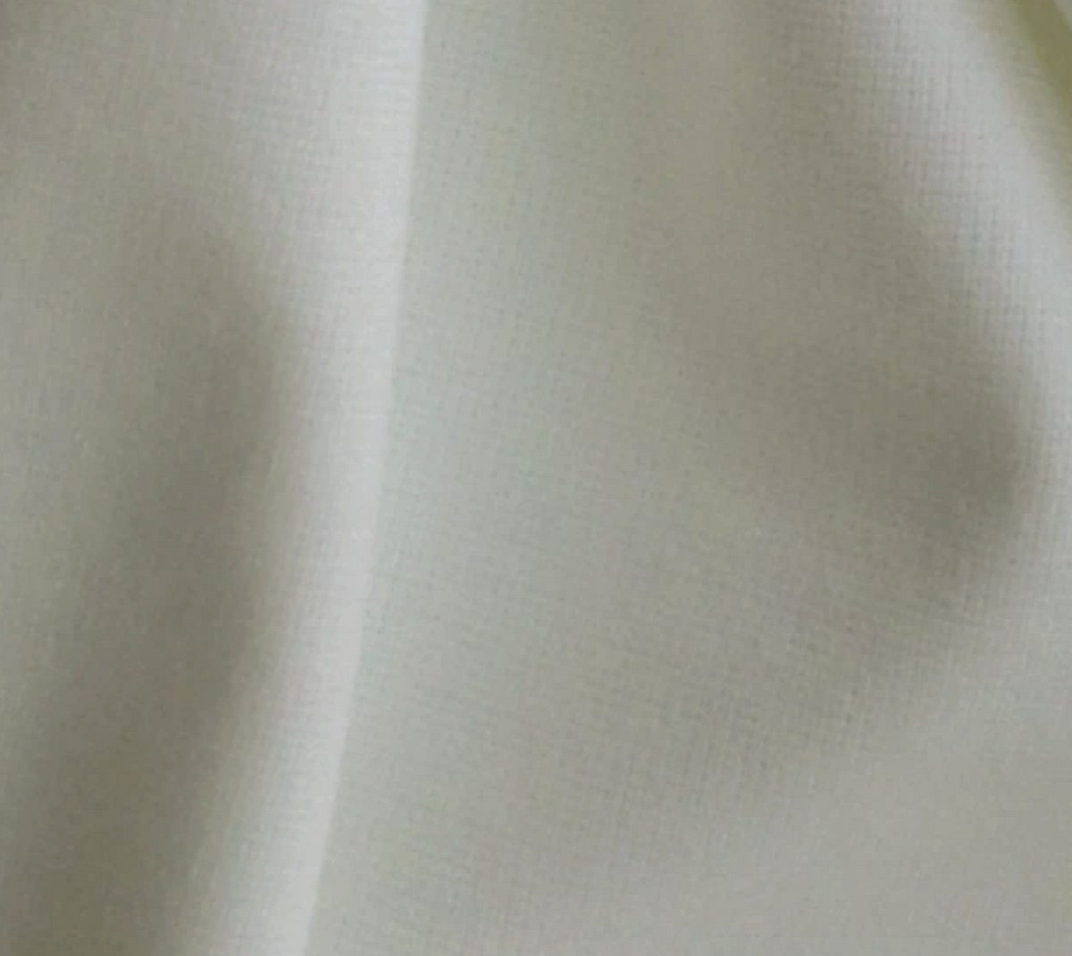 3 Metres Ponte Roma Double Jersey Fabric (58 Inches) - Plain Ivory