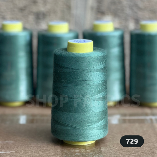 4x Overlocking 5000 Yards Thread Cones 120s Spun Polyester - #729