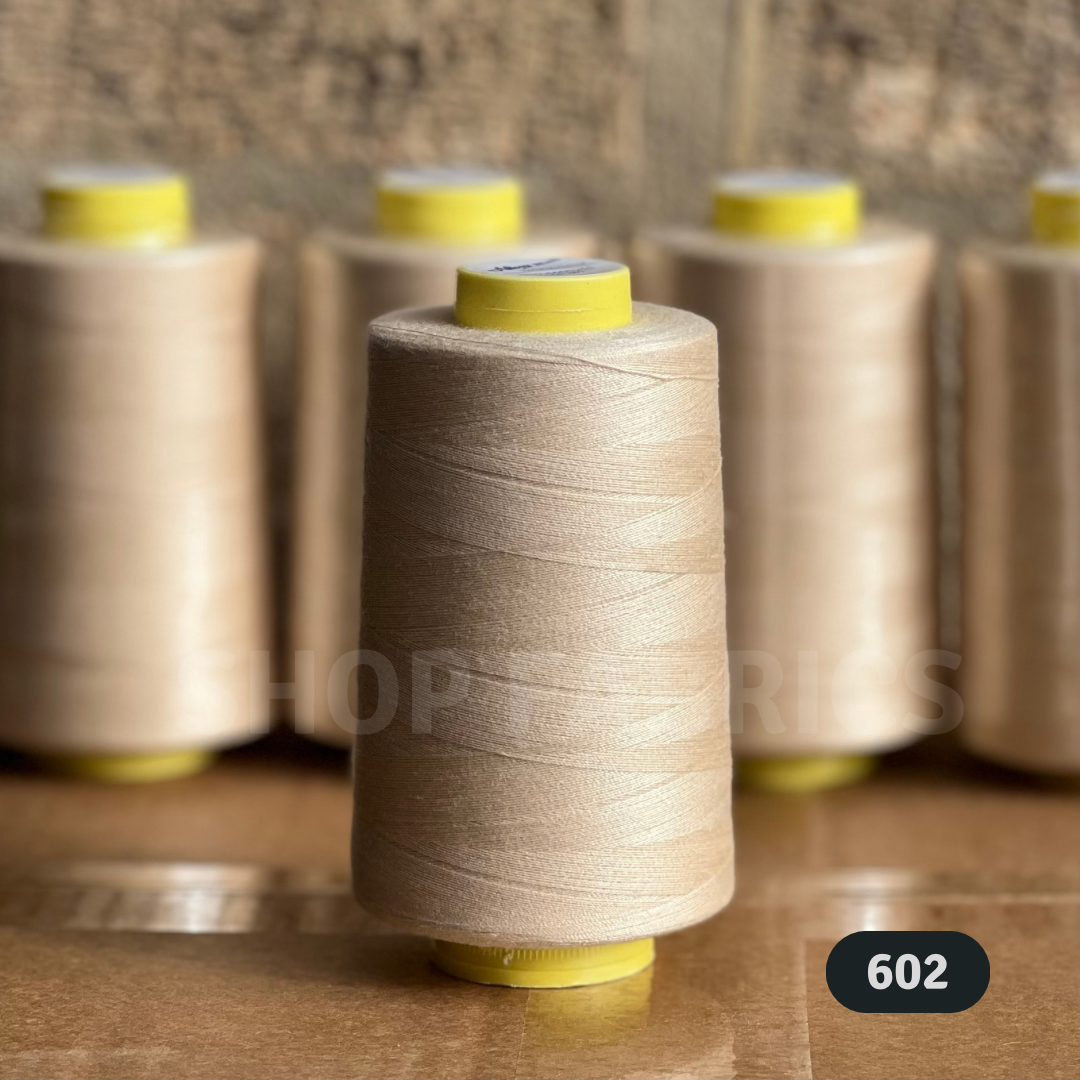 4 overlock thread cones 5000 yards 120s spun polyester colour 607