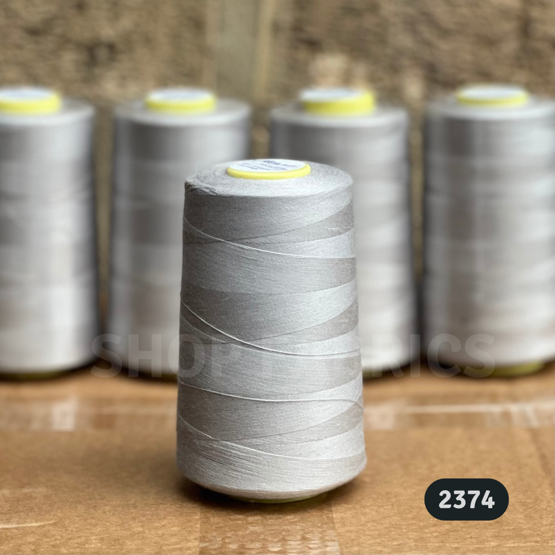 4 fluorescent pink overlock thread cones 5000 yards 120s spun polyester