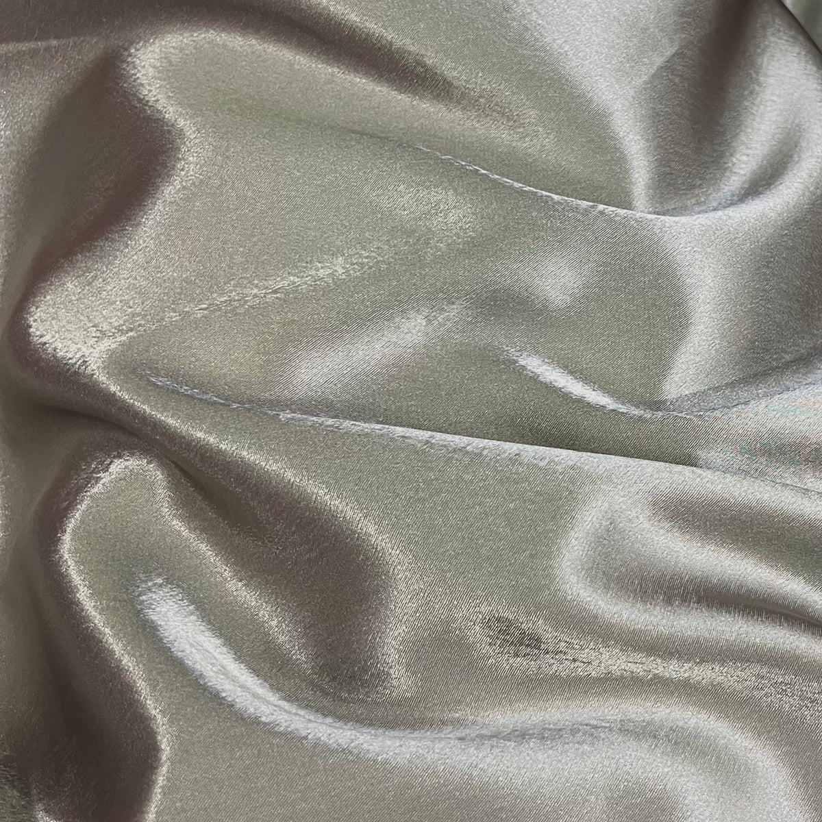 3 Metres Crepe Back Satin Fabric (58 Inches) - Plain Silver Grey