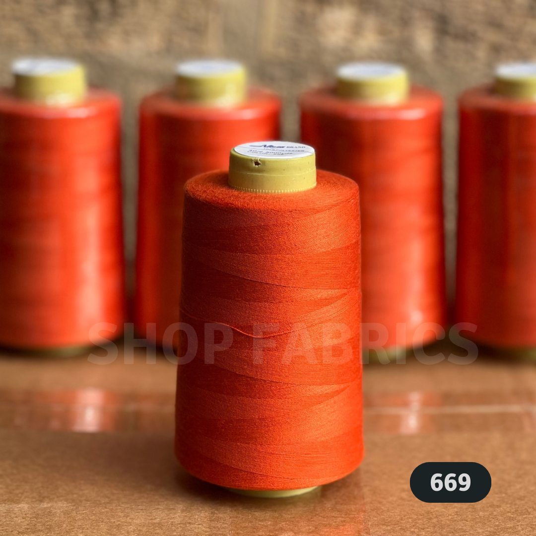 4 overlock thread cones 5000 yards 120s spun polyester colour 645