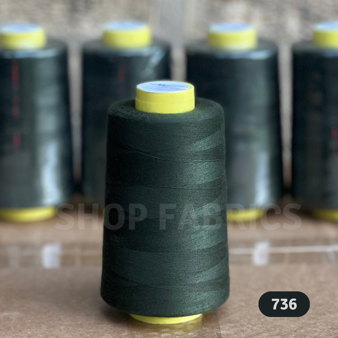 4 overlock thread cones 5000 yards 120s spun polyester colour 2375