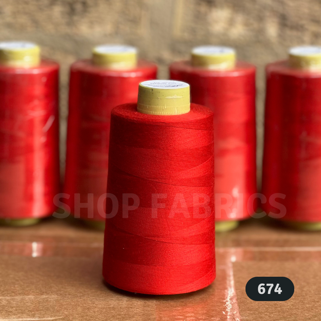 4 overlock thread cones 5000 yards 120s spun polyester colour 681