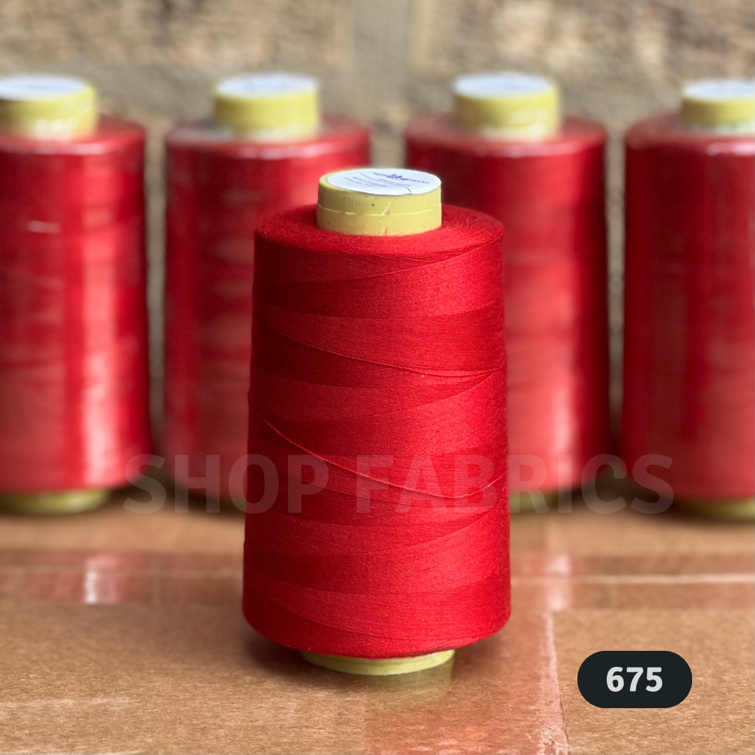 4 overlock thread cones 5000 yards 120s spun polyester colour 684