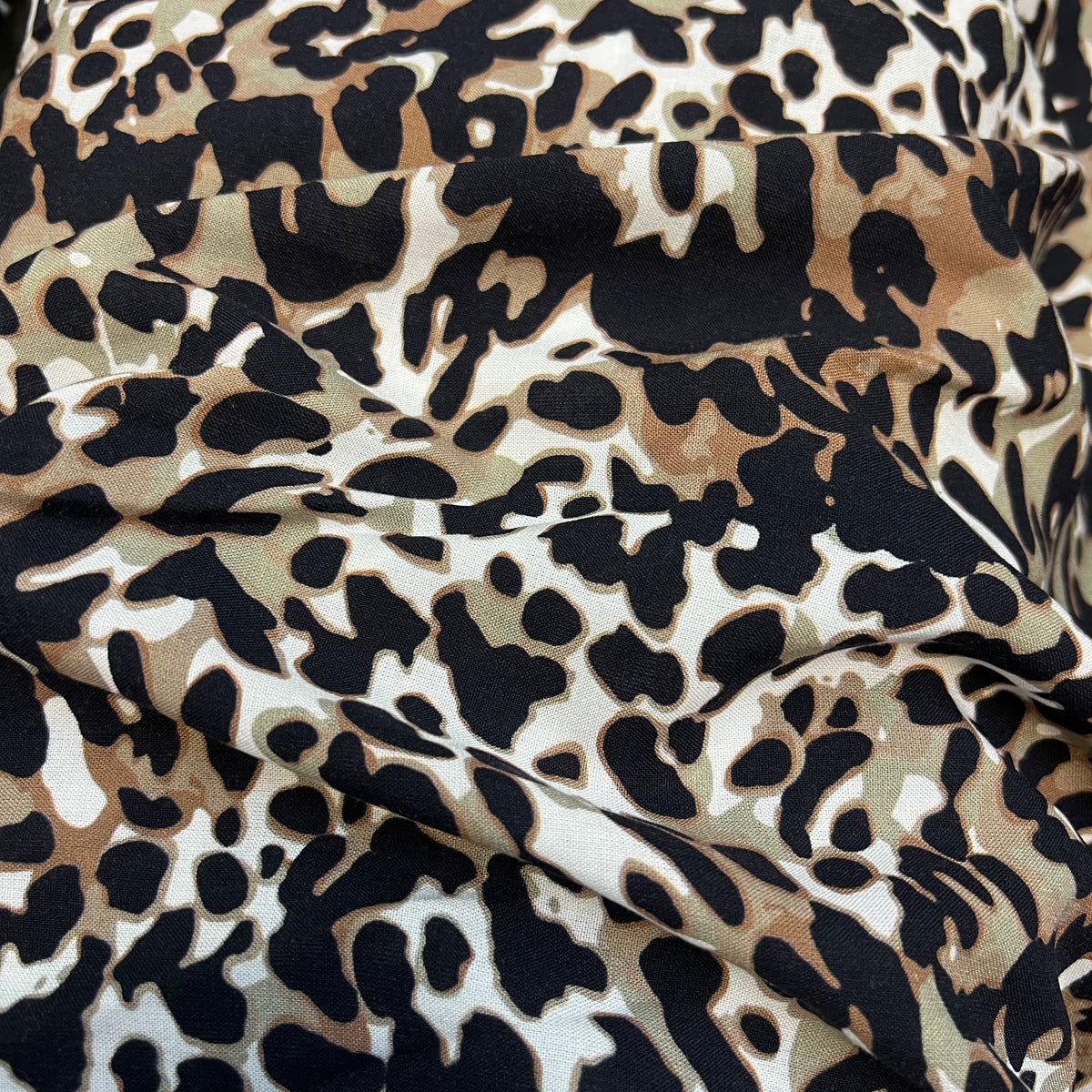 3 Metres Soft Cotton Viscose Fabric (58 Inches) - Multi Coloured Animal Print 1