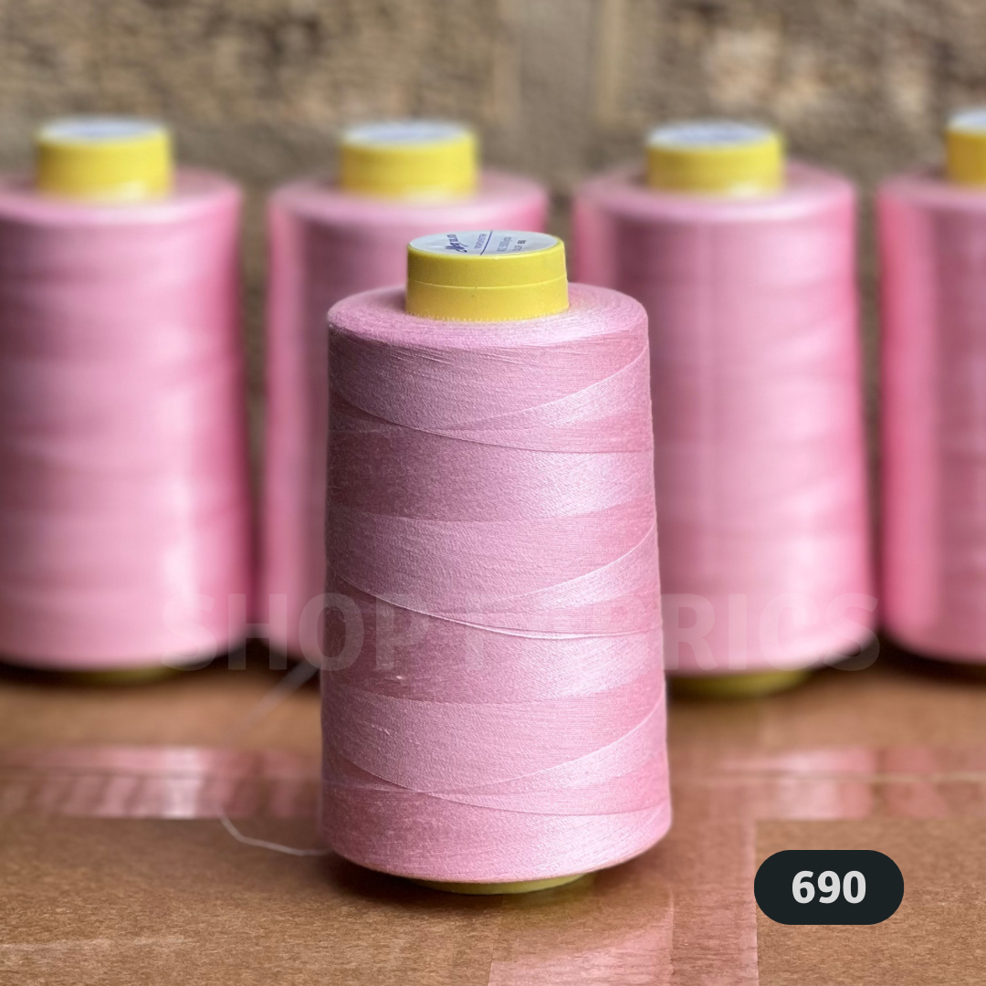 4 overlock thread cones 5000 yards 120s spun polyester colour 661