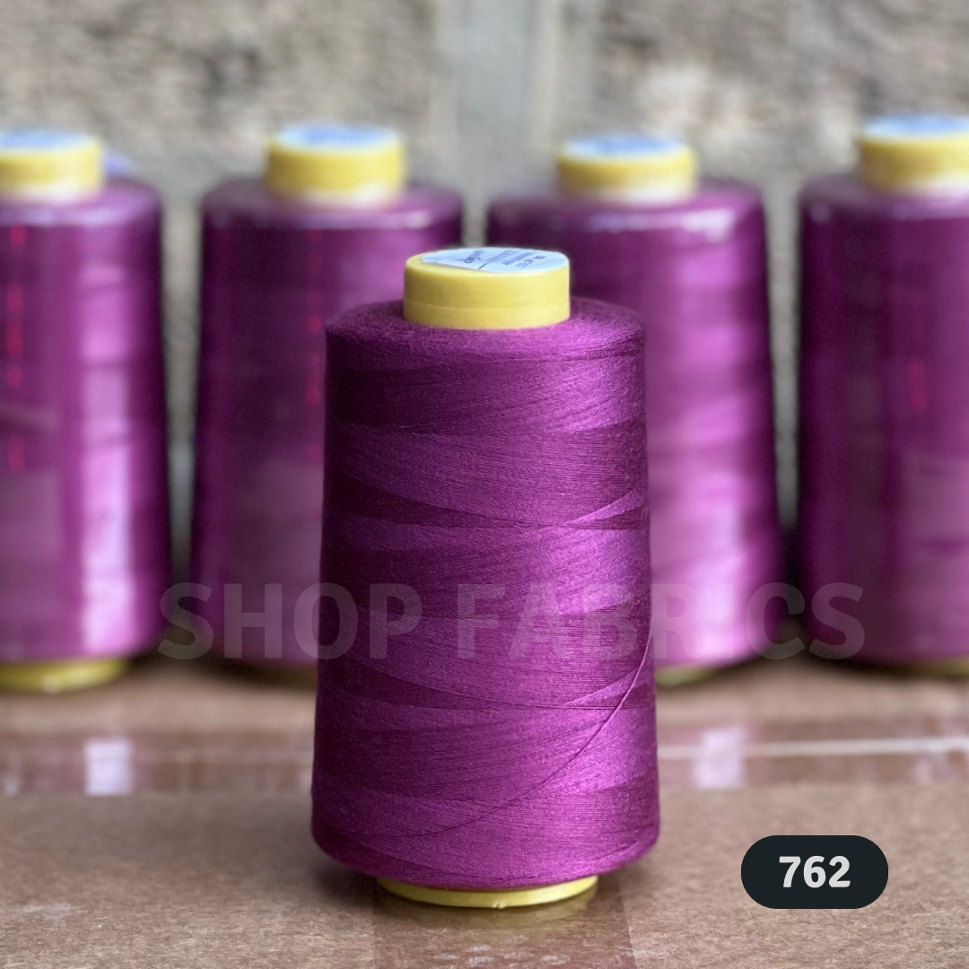4 overlock thread cones 5000 yards 120s spun polyester colour 795