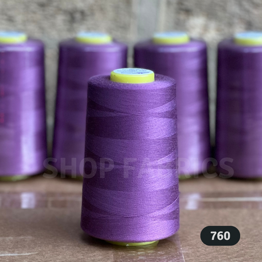 4x Overlocking 5000 Yards Thread Cones 120s Spun Polyester - #760