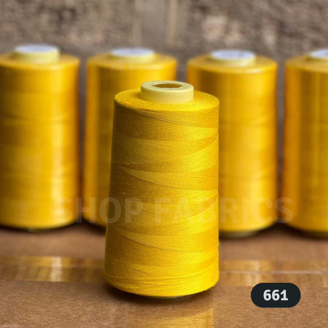 4 overlock thread cones 5000 yards 120s spun polyester colour 662