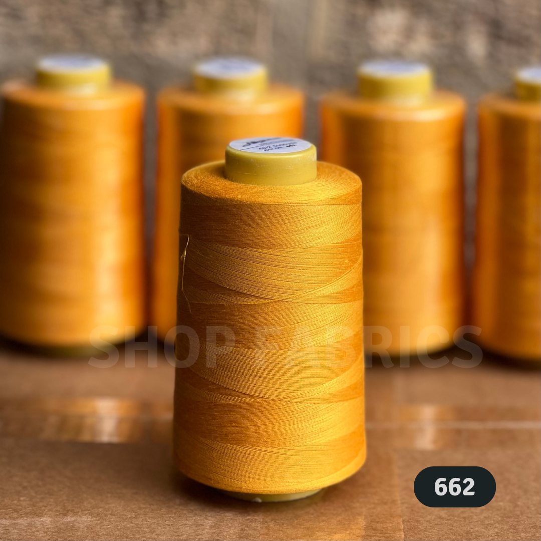4 overlock thread cones 5000 yards 120s spun polyester colour 669