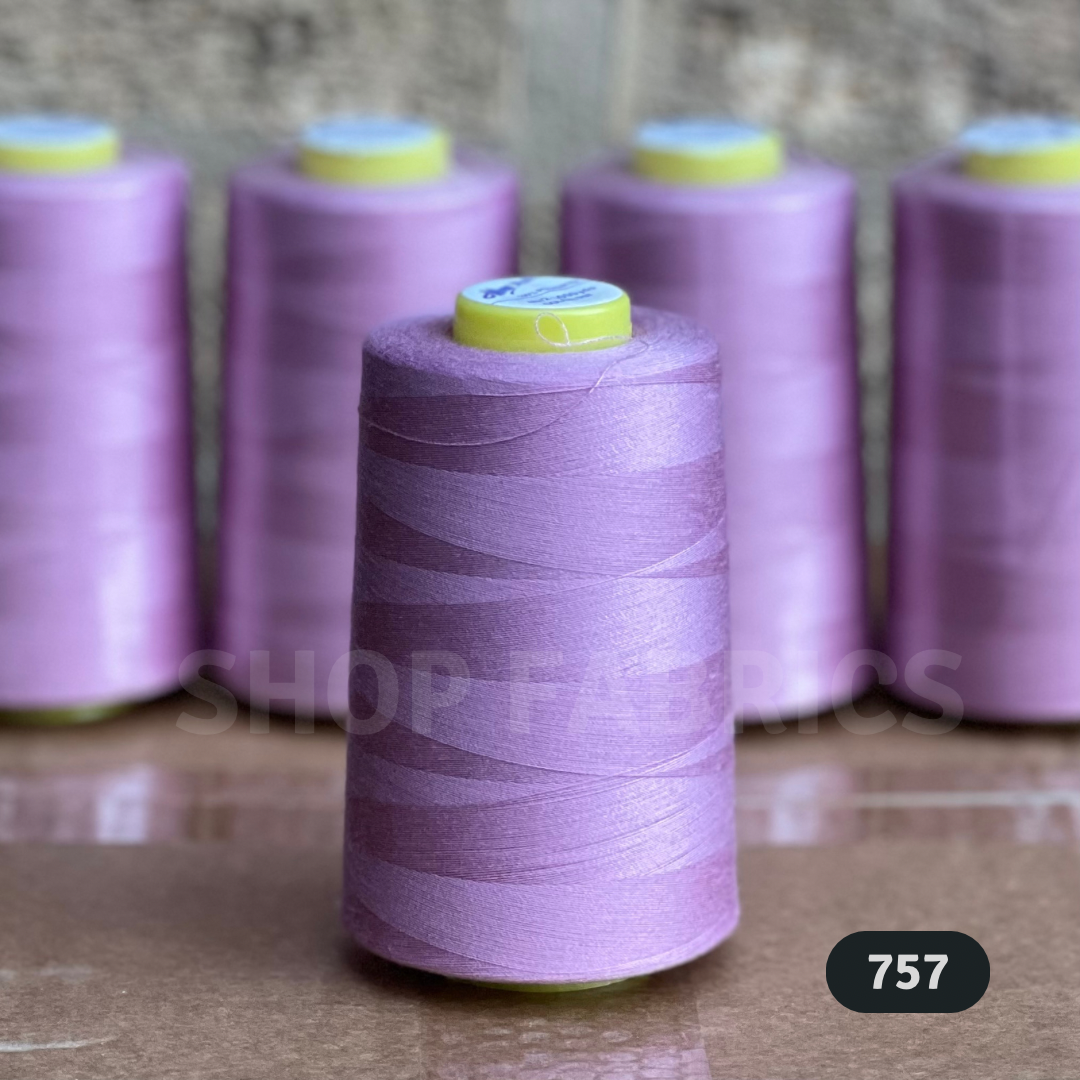 4 overlock thread cones 5000 yards 120s spun polyester colour 740