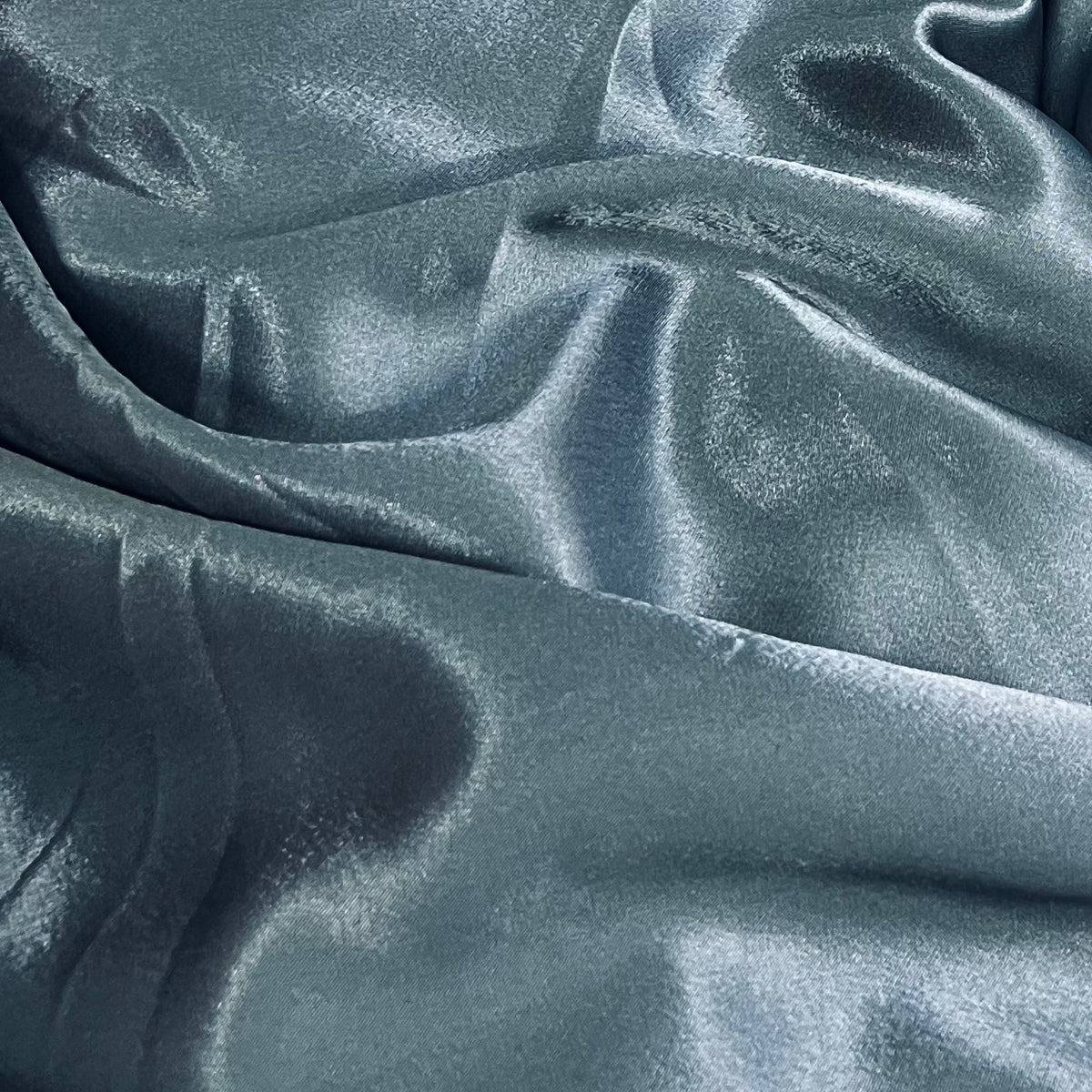 3 Metres Crepe Back Satin Fabric (58 Inches) - Plain Blue Grey