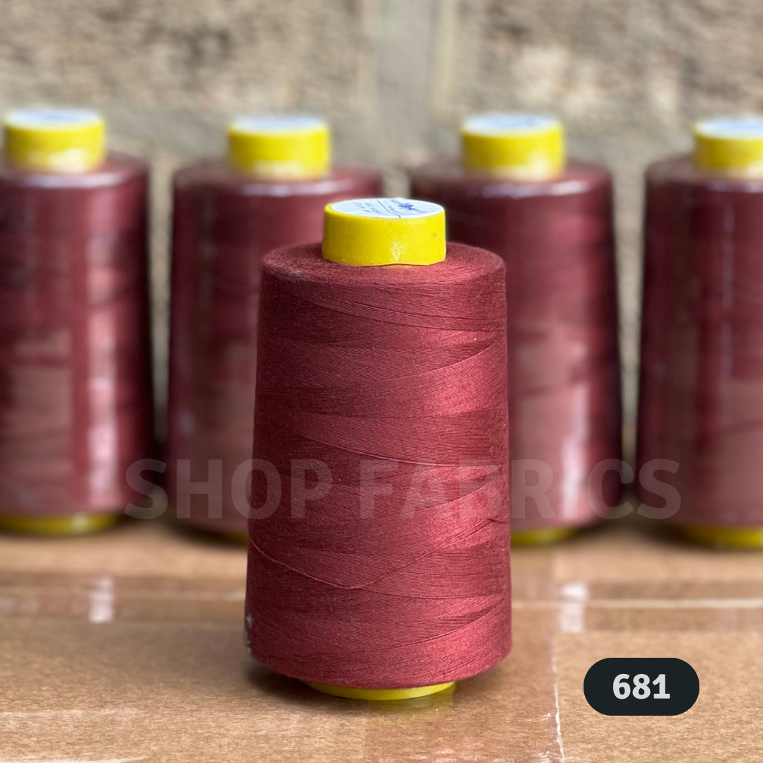4 overlock thread cones 5000 yards 120s spun polyester colour 688