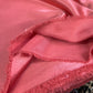 Plain rose dark peach crepe back satin fabric