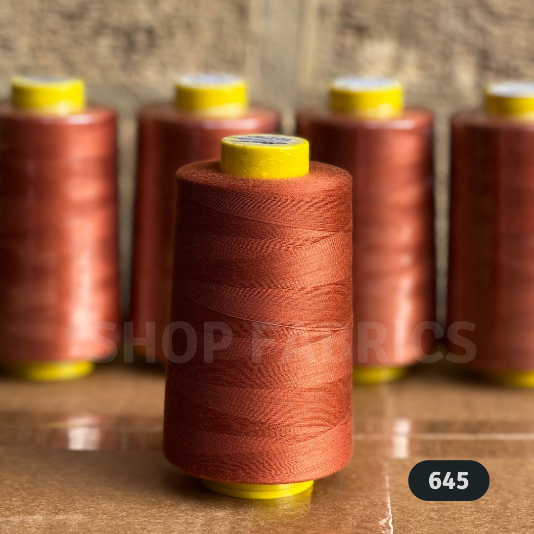 4 overlock thread cones 5000 yards 120s spun polyester colour 620