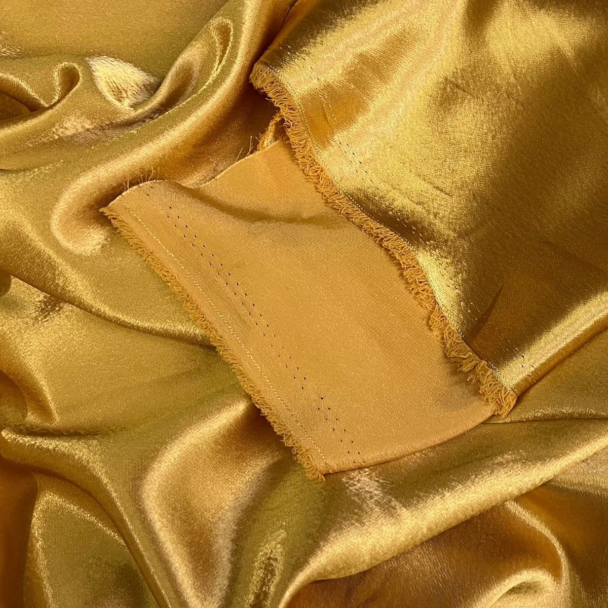 3 Metres Crepe Back Satin Fabric (58 Inches) - Plain Gold