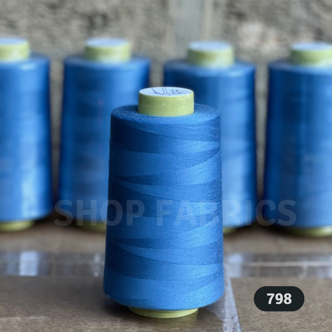 4 overlock thread cones 5000 yards 120s spun polyester colour 795