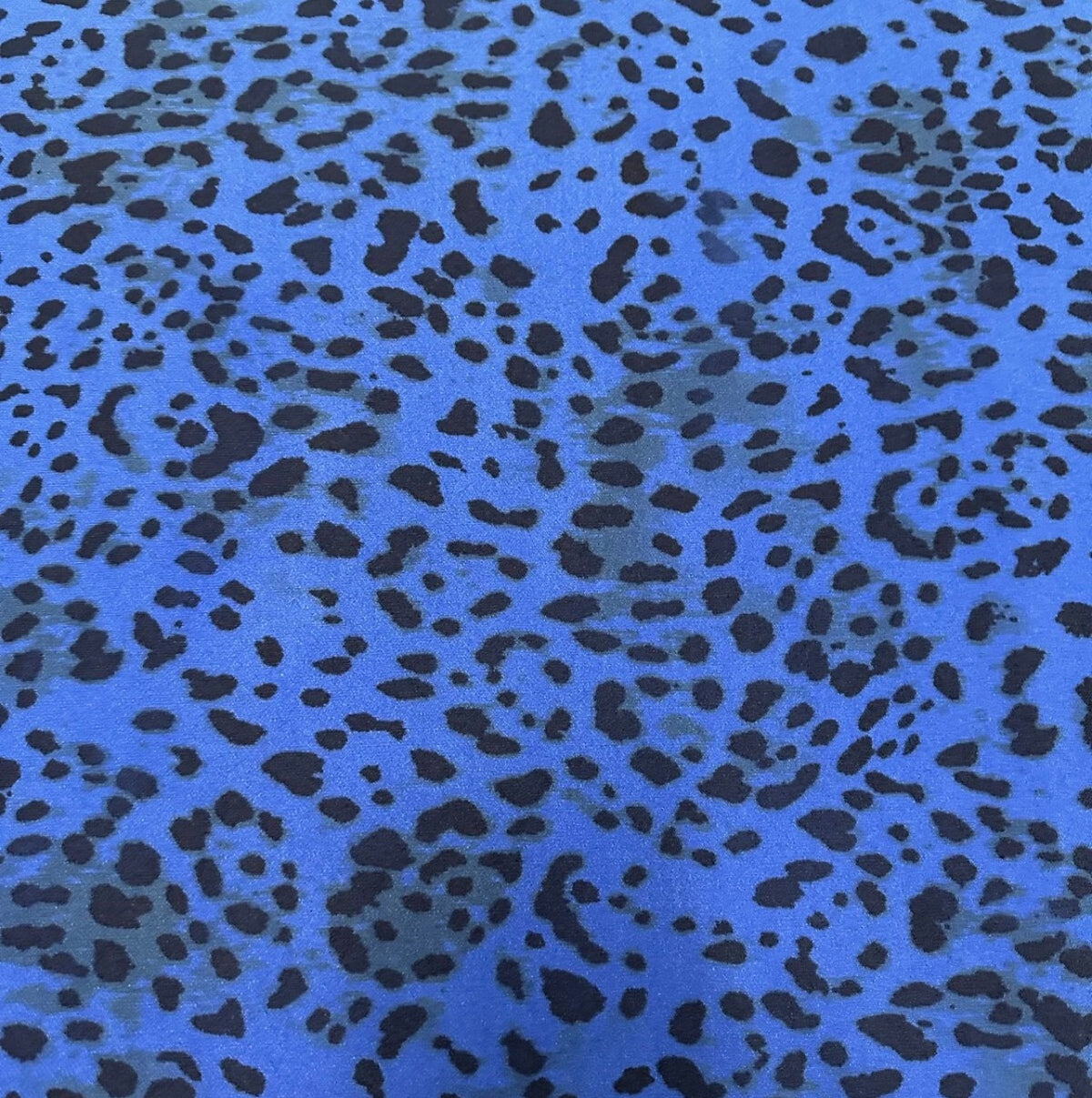3 metres animal leopard print scuba crepe jersey fabric 58 inches wide