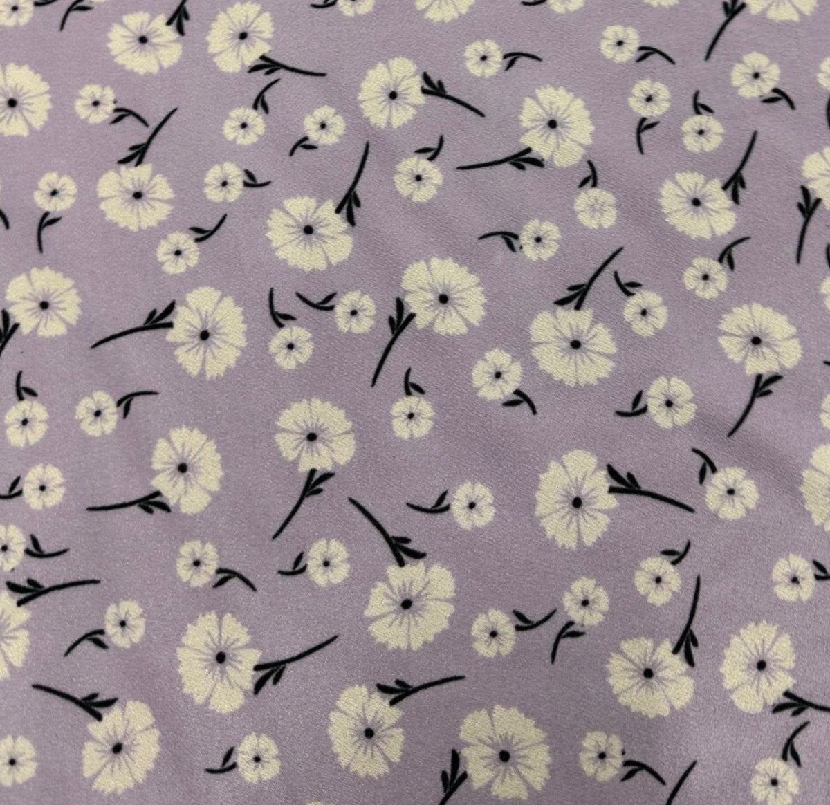 3 metres dark grey floral Valentino scuba crepe jersey fabric 58 inches wide