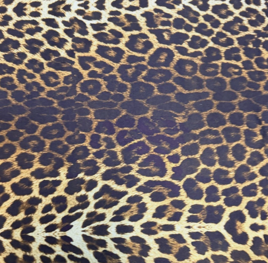 3 Metres Ponte Roma Double Jersey Fabric (58 Inches) - Printed Animal Print