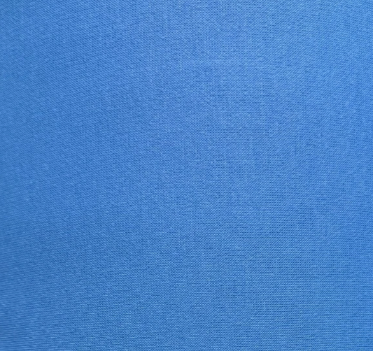 Plain blue Ponte Roma double jersey fabric
