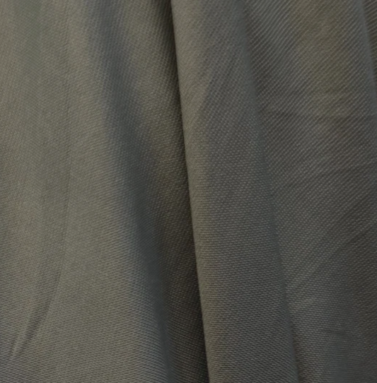 Plain khaki Ponte Roma double jersey fabric