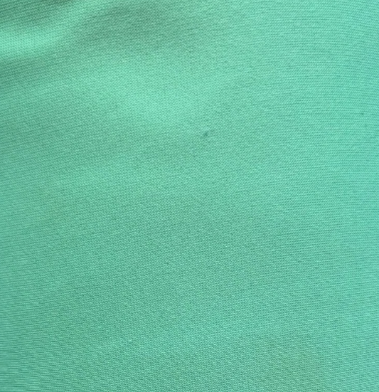 Plain green Ponte Roma double jersey fabric
