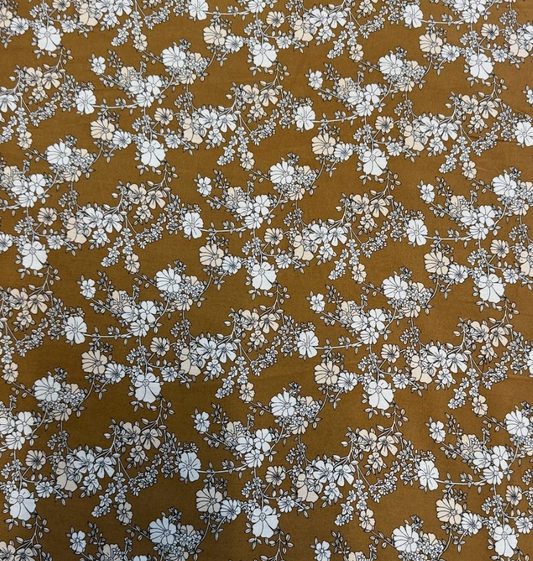 3 Metres Soft Cotton Viscose Fabric (58 Inches) - Floral Print Multi Colour