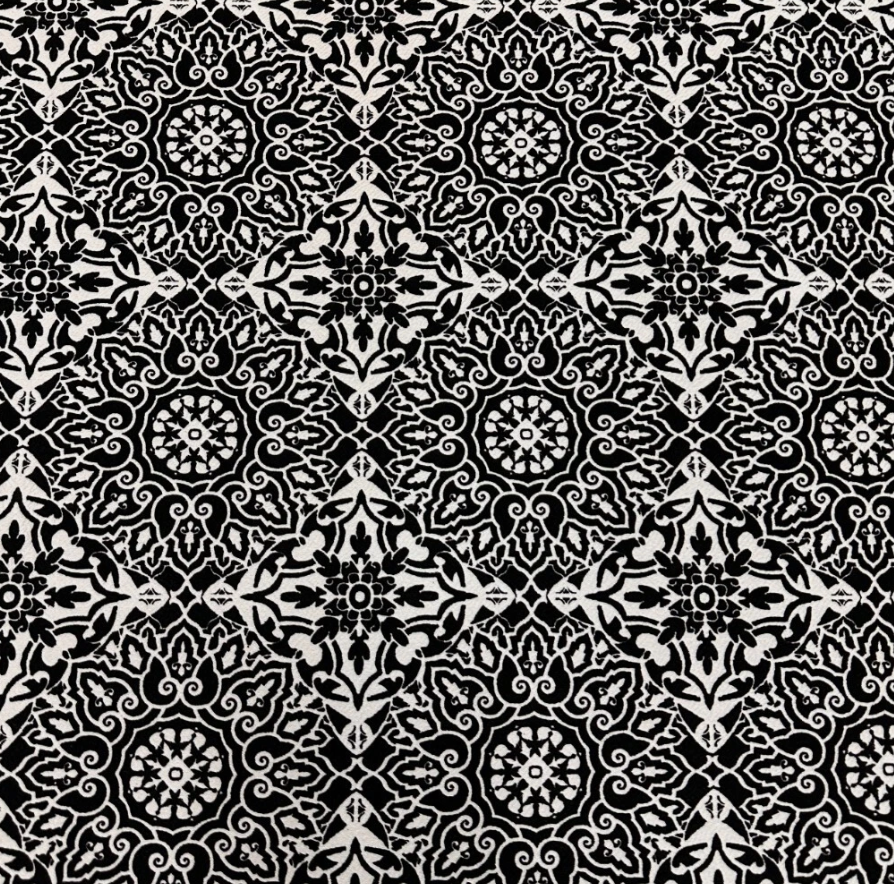 Printed multi coloured peach Liverpool poly spandex jersey stretch fabric
