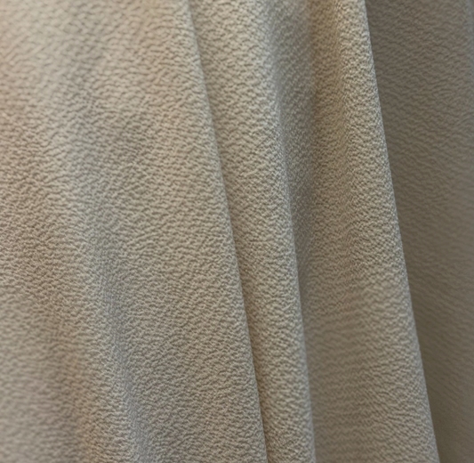 Plain stone Liverpool textured scuba jersey stretch fabric