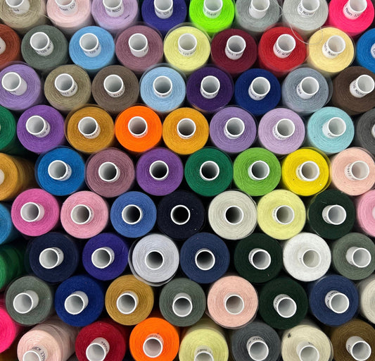 100x Coats Moon Threads 1000 Yards - Assorted Colours Overlocking & General Sewing