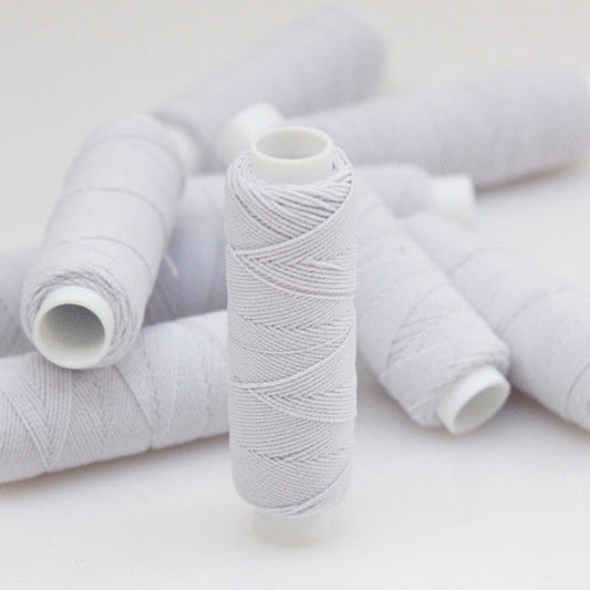 2x Shirring Elastic - 25m Spools - White